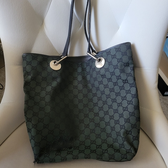 Gucci Vintage Shopping Tote Bag Monogram Flawed - Picture 11 of 16
